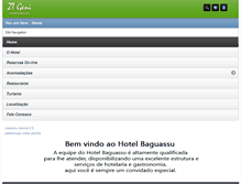 Tablet Screenshot of hotelbaguassu.com.br